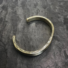 Threaded Cuff in Antiqued Brass