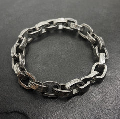 Broken Link Chain Bracelet in Silver