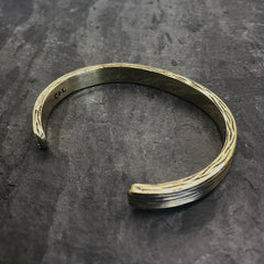 Threaded Cuff in Antiqued Brass