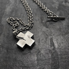 Silver Cross Logo Pendant