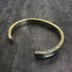 Threaded Cuff in Antiqued Brass