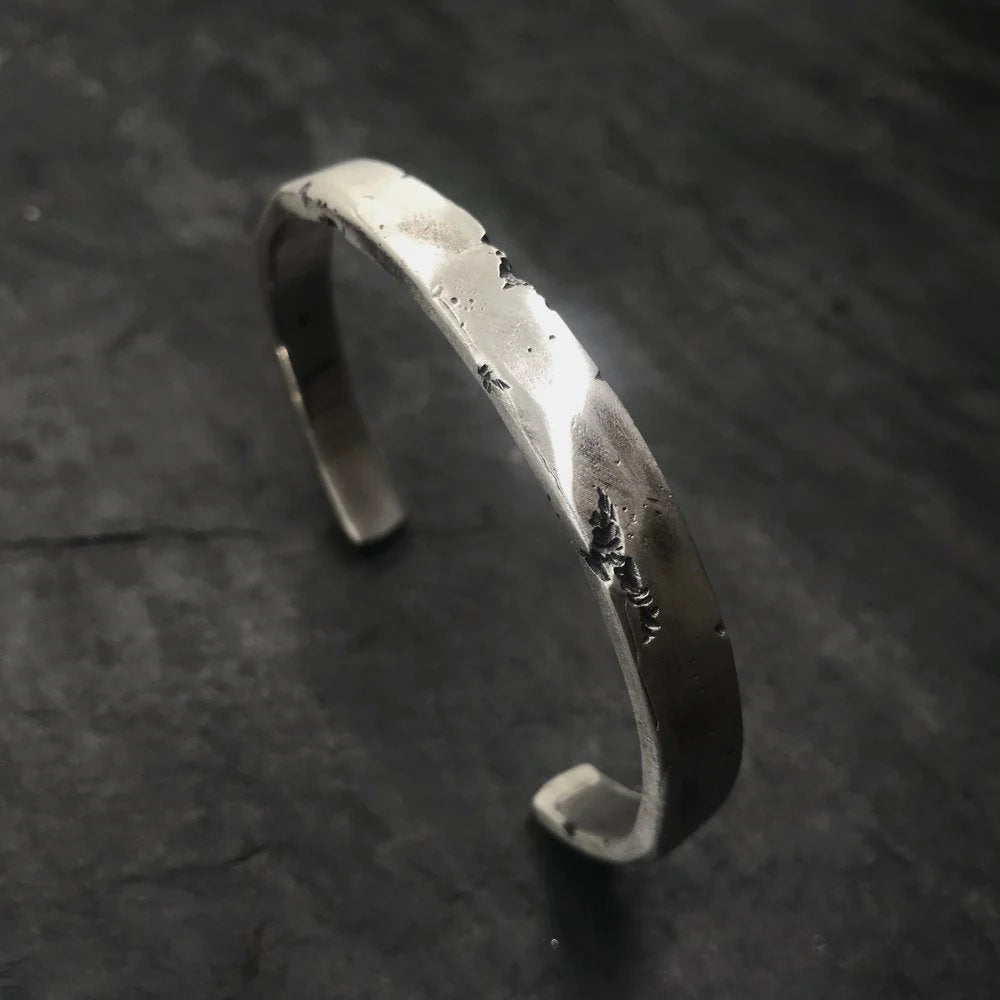 DTLA Cuff in Oxidized Silver