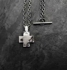 Silver Cross Logo Pendant