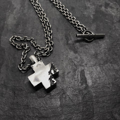 Silver Cross Logo Pendant