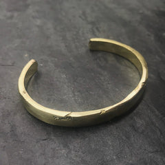 DTLA Cuff in Antiqued Brass