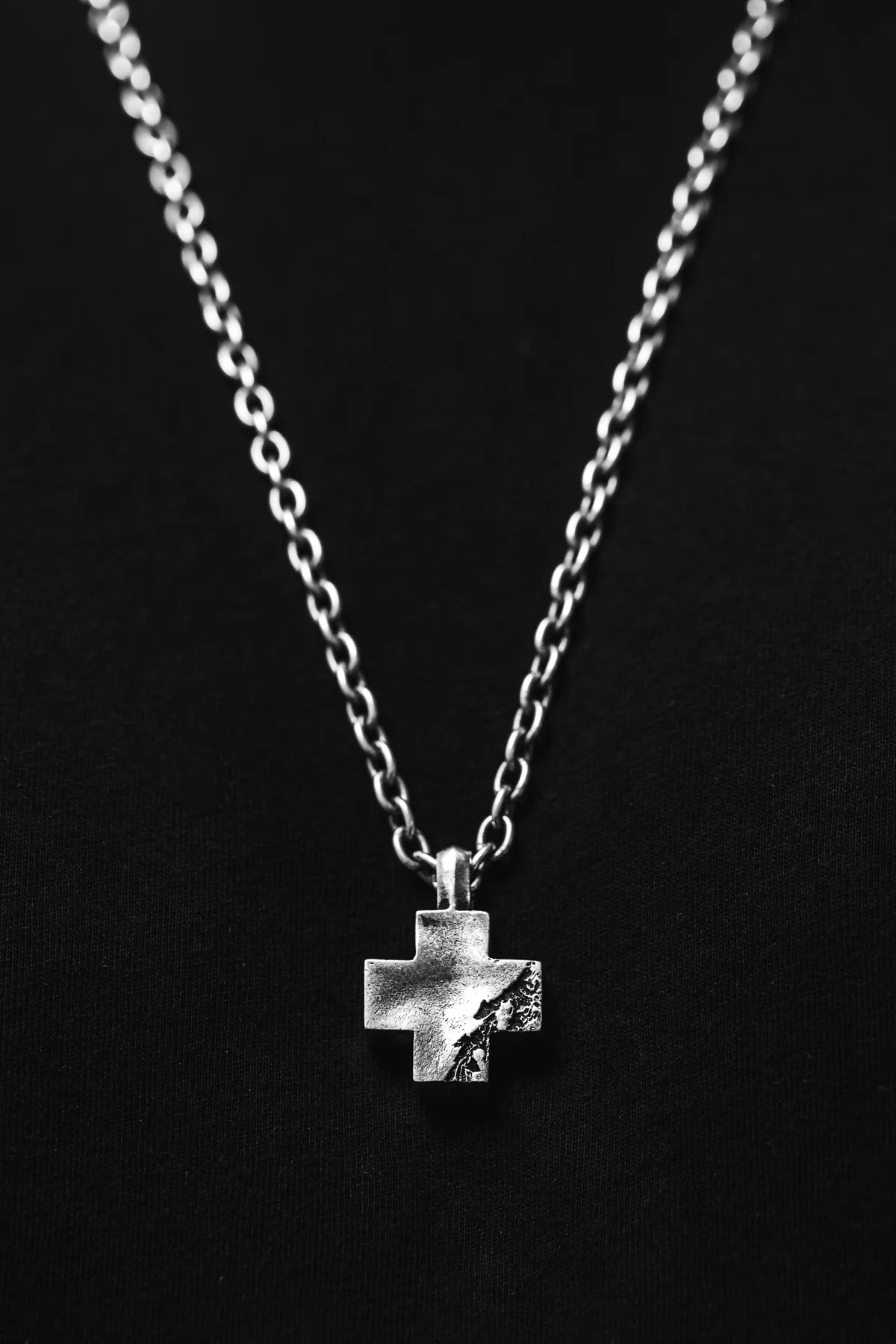 Silver Cross Logo Pendant