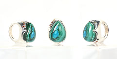 Sky Horse Originals Malachite and Turquoise Statement Ring