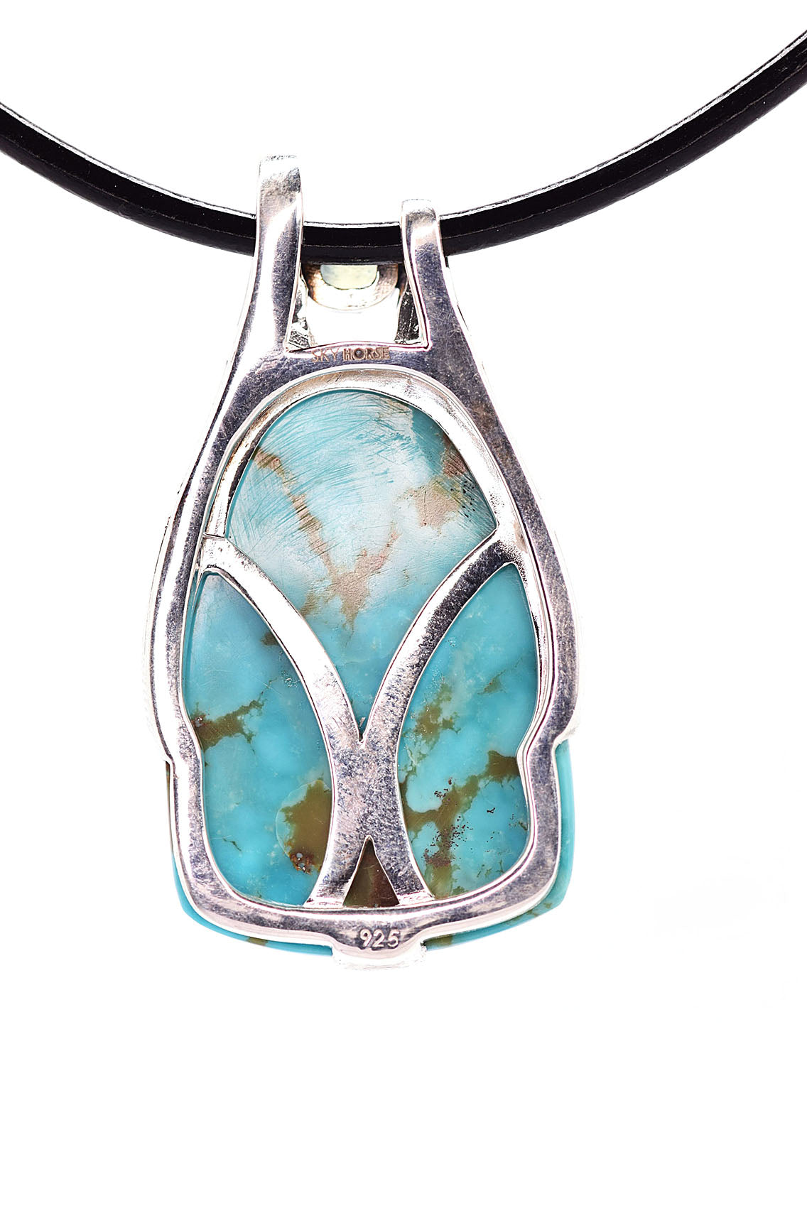 Sky Horse Originals Turquoise and Peridot Pendant