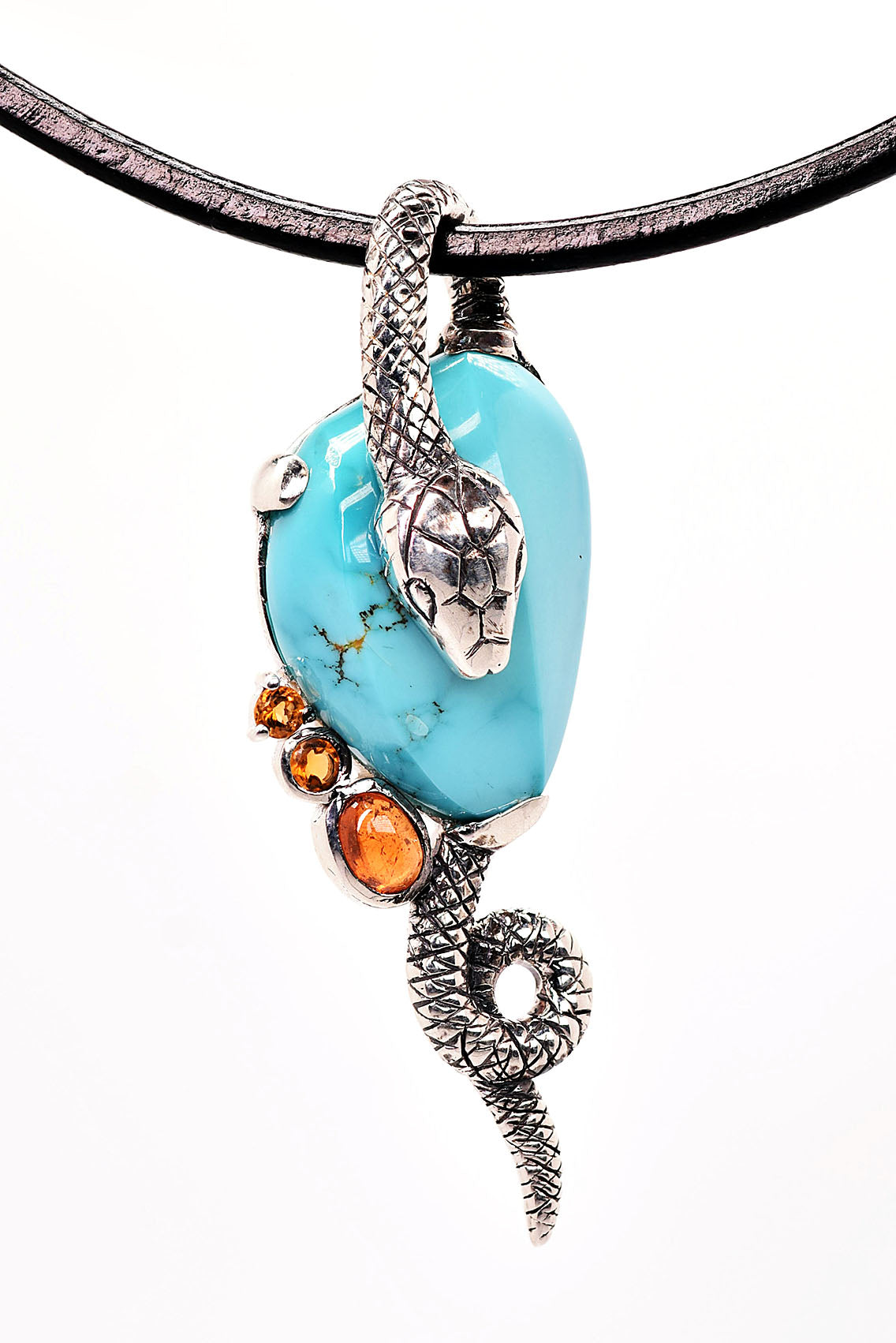 Sky Horse Originals Turquoise Snake Pendant