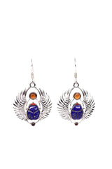 "Winged Scarab" Earrings